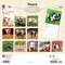 Piglets | 2026 12 x 24 Inch (Hanging) Monthly Square Wall Calendar | Plastic-Free